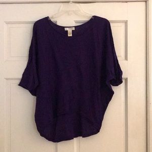 KENAR Fine Gauge Dolman SWEATER *Rich Purple*